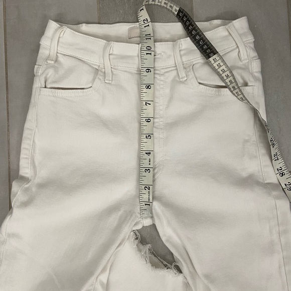 MOTHER The Hustler Fray Fairest of Them All White Size 26 - Picture 11 of 12